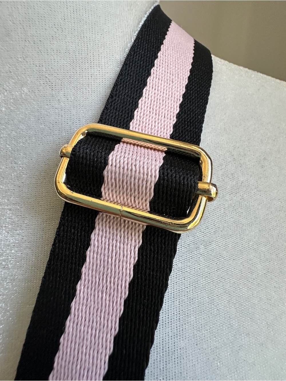 Victoria's Secret Pink and Black Striped Tote with Detachable Strap . EUC - Picture 5 of 16